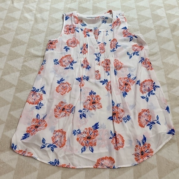 Daniel rainn stitch fix blue orange floral - Picture 1 of 5